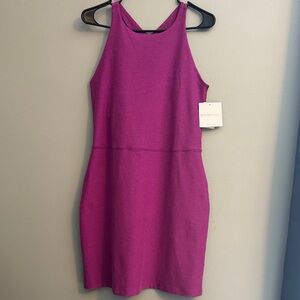 Beyond yoga Magenta high neck tank Dress